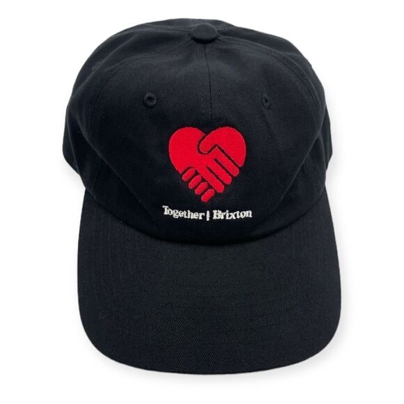 ~Brixtion Men's Black Together Embroidered￼ Cap NWT